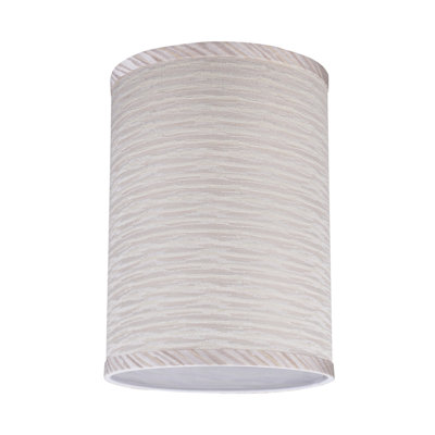 11'' H Textured Fabric Drum Lamp Shade