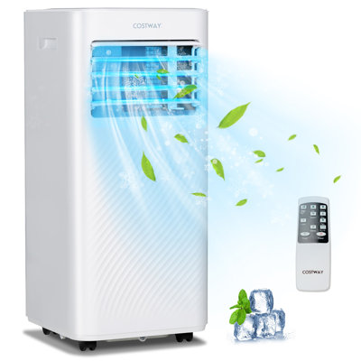 Costway 10000 BTU Portable Air Conditioner with Energy Saver Mode and Fan
