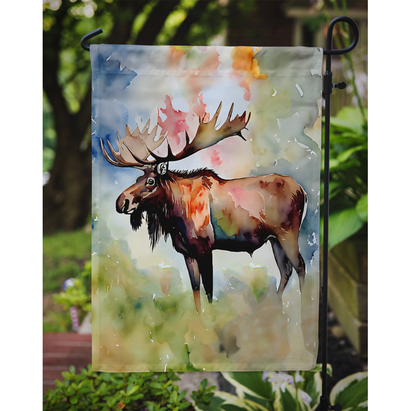 Drapeau de jardin en polyester double face H 15,5 po x l 11,25 po