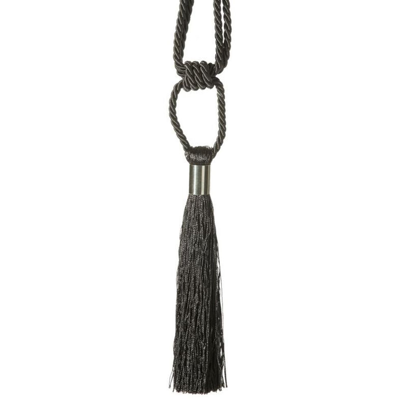 Mallen Fabric 10cm Curtain Tieback, Steel