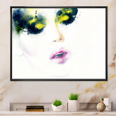 Styliste à la mode dans des couleurs vibrantes - reproduction sur toile