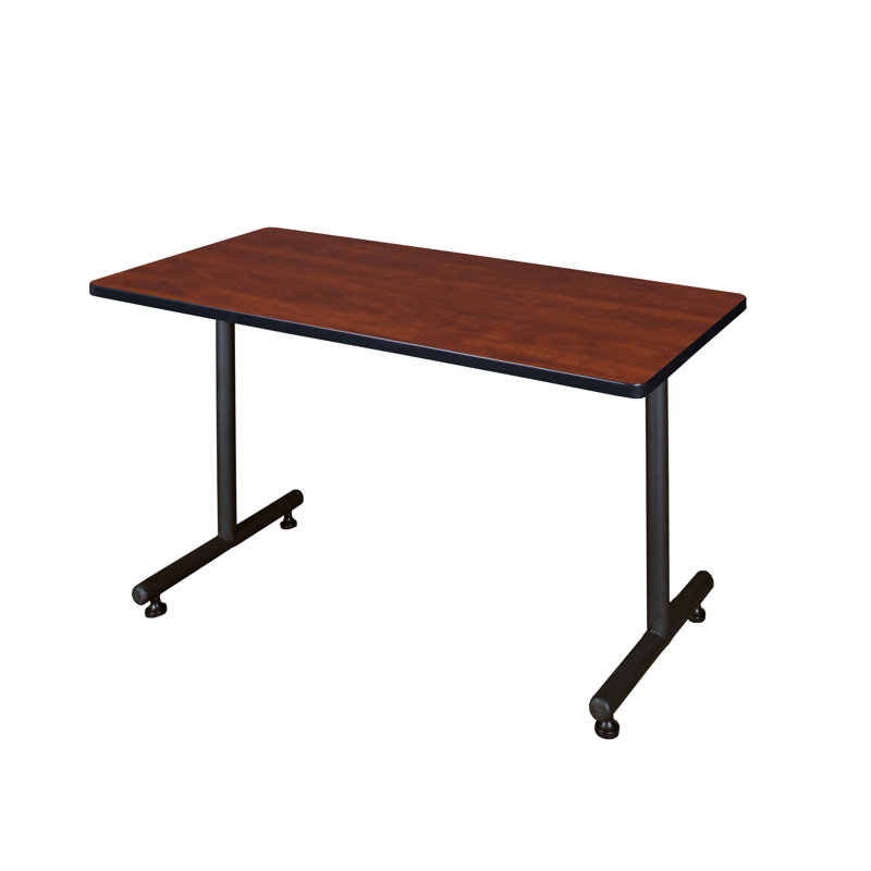 Niamani Steel T-Base Training Seminar Table, Cherry, 29" H x 84" L x 24" W