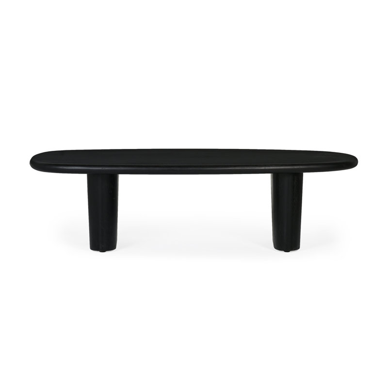 Table basse Elize Laurel, Gris anthracite, Noir