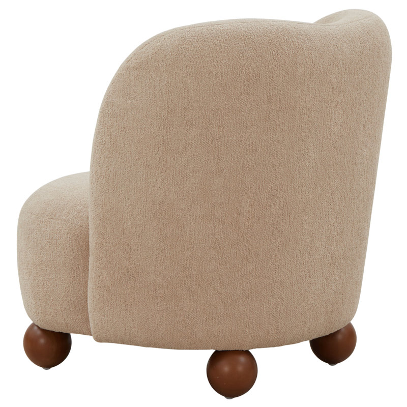 Rodolfo Boucle Accent Chair, Oatmeal Boucle