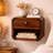 Solid Wood Curved Wall Mounted Bedside-407270890