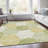 Machine Washable Indoor/Outdoor Xhevrie Green Rug-2078826105