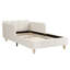 3ft Upholstered Bed With Adjustable Safety Rail Velvet-951063559