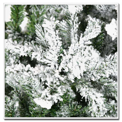Arbre de Noël artificiel pin enneigé 9 pi de hauteur 9 pi