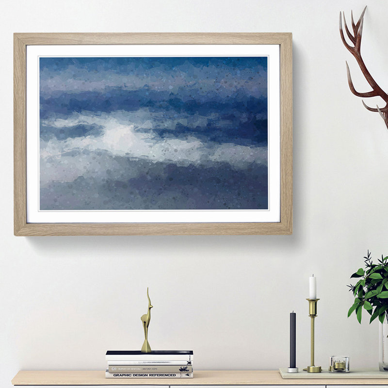 Mist of Time - Picture Frame Graphic Art Print, Oak Framed, 62cm H x 87cm W x 2cm D