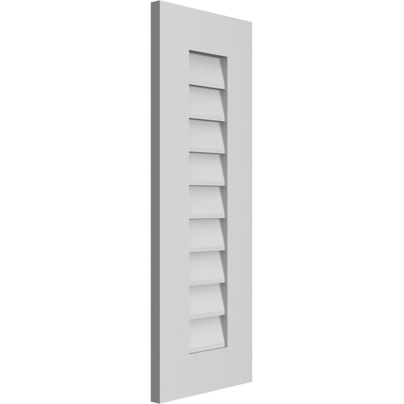 Vent à pignon rectangulaire en uréthane non-fonctionnel, H 32 po x l 12 po x P 1 po