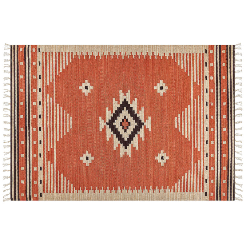 Devyn Southwestern Cotton Hand Woven Area Rug, Rectangle 160 x 230cm