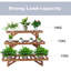 3 Tier Ladder Wood Plant Stand Step Garden Display Shelf Indoor Outdoor Flower Pot Rack