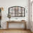 Industrial Arch Windowpane Wall Mirror, 41.3"x27.6", Metal Frame Decorative Mirror-1866673461