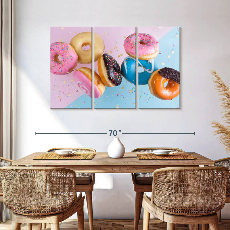 Yarlin Doughnut Party, 36" H x 57" W