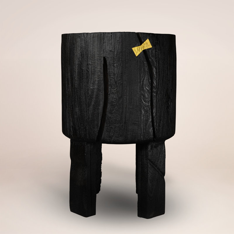 Obsidian Heirloom Planter (Med) ~ A bold fusion of ebonized elegance and timeless craftsmanship, this 100% reclaimed wood pot planter brings sculptural artistry to life, transforming natural imperfections into a striking design statement.