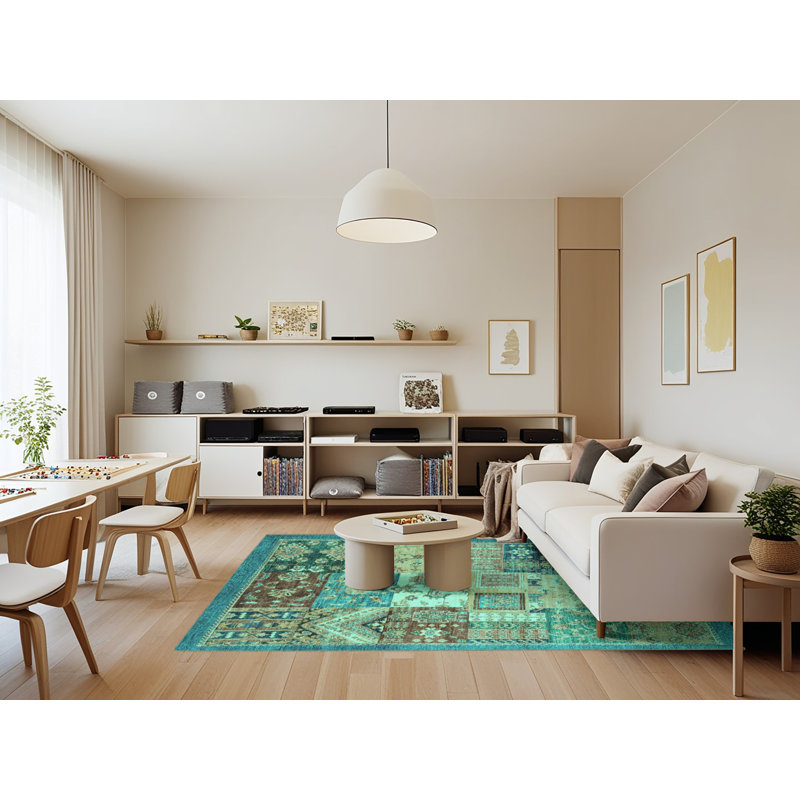 Patchwork Indoor Rug, Rectangle 7' x 9'
