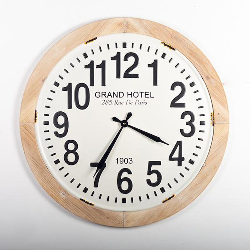 Très grande horloge murale 23 po