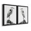 Shoreline Heron in B&W I, reproduction encadrée de qualité supérieure - prête à être accrochée-1847980977-1847980979