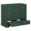 Base de meuble-lavabo 36 po - 6 tiroirs, bois massif et tablette réglable, look moderne, rangement pratique-1743374303-1743374290