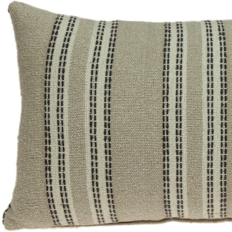 Bliss Transitional Beige Throw Pillow