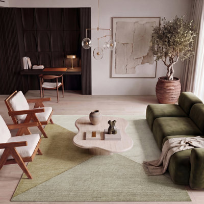 Arlo Hand Tufted Wool Geometric Area Rug