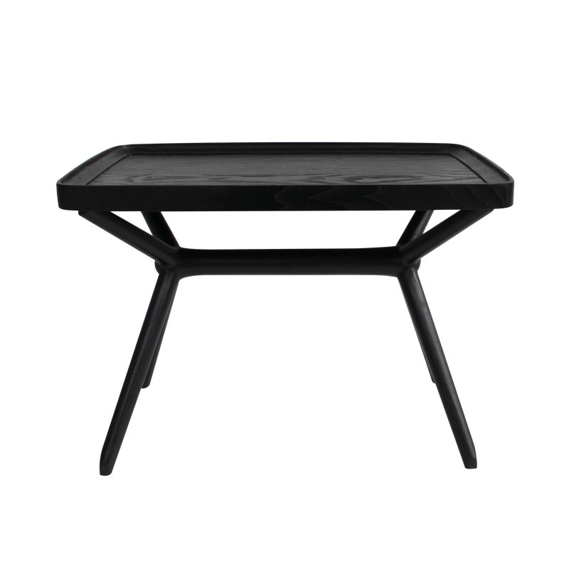Midcre Solid Wood Tray Top End Table, Natural