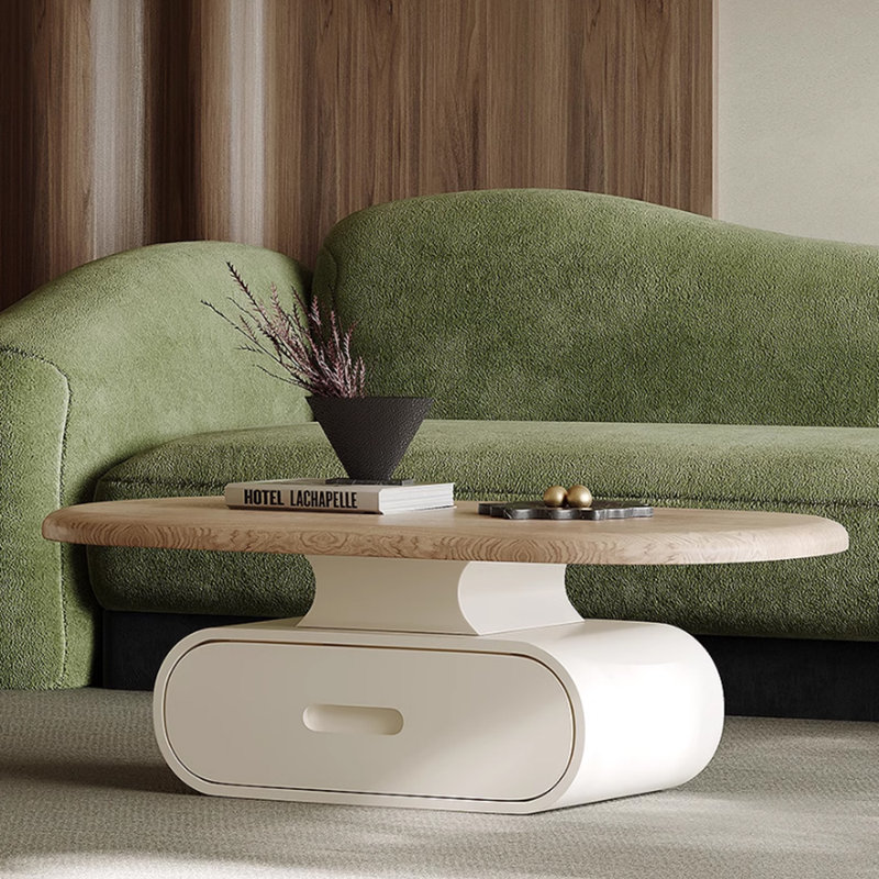 Simple design sense solid wood coffee table