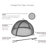 x Round Steel Spark Screen Fire Pit Accessory-3317814