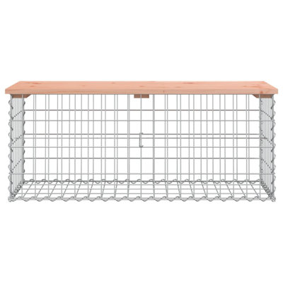 vidaXL Patio Bench Outdoor Park Bench Seating Gabion Design Solid Wood Pine by VidaXL