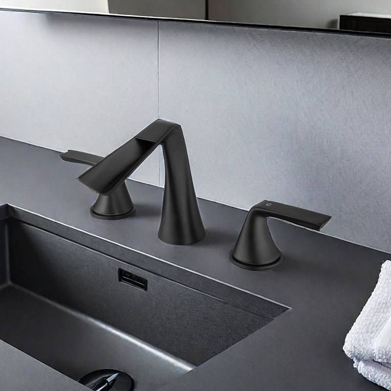 Robinet cascade pour salle de bain à 2 poignées