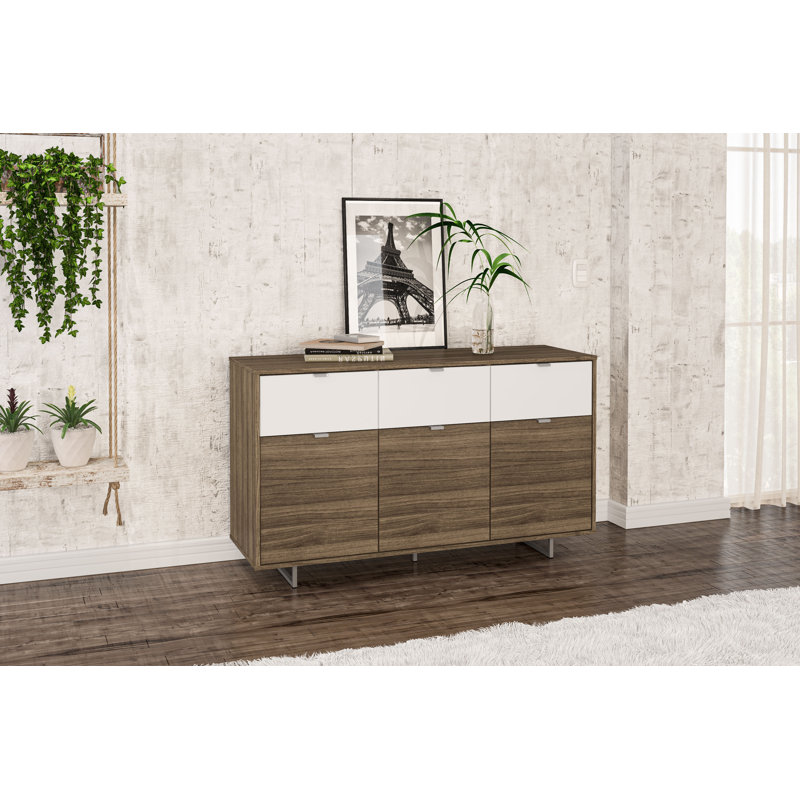 Buffet 3 portes avec 3 tiroirs 59 po Schroeders