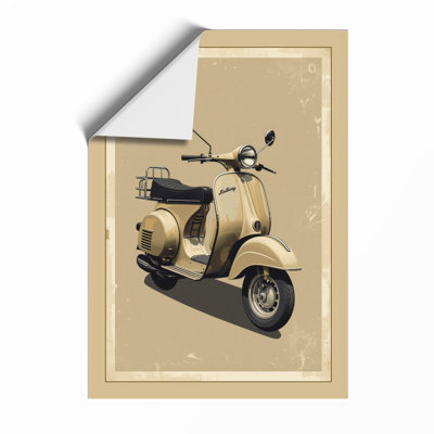 Vespa Vintage - Framed Print