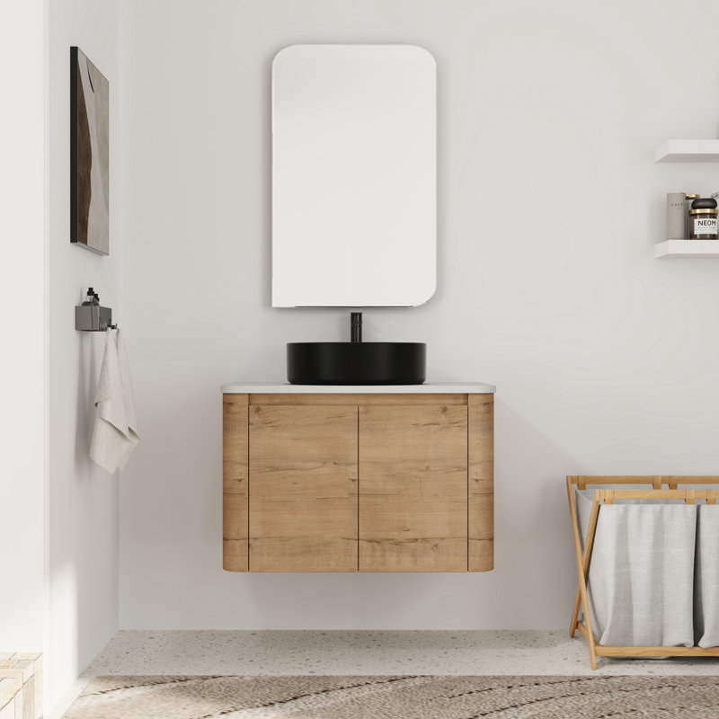 Meuble-lavabo simple 30 po avec comptoir en pierre reconstituée