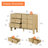 Adora 47.2" Wood Accent Cabinet With Drawers, Modern Credenza Storage Cabinet With Curved Profile Design For Living Room, Kitchen, Dining Room, Hallway-1896318552