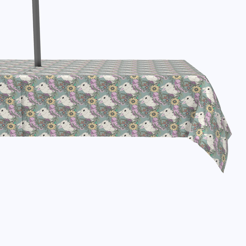 Amir Geometric Easter Tablecloth, 120" x 60"