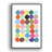 Abstract Vibrant Color Blocks Rainbow Circle Array Geometric Shapes Illustrations Mid-Century Modern Ultra-100708132-100708133