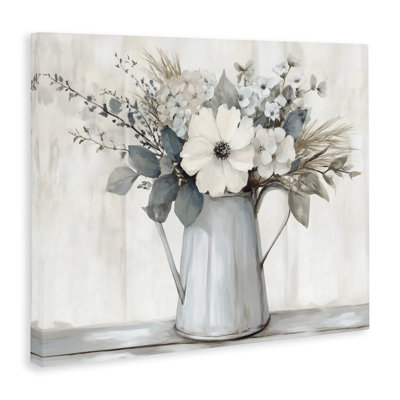 Assortiment d'art sur toile avec ampoules champêtres assorties, design par Annabelle Hall