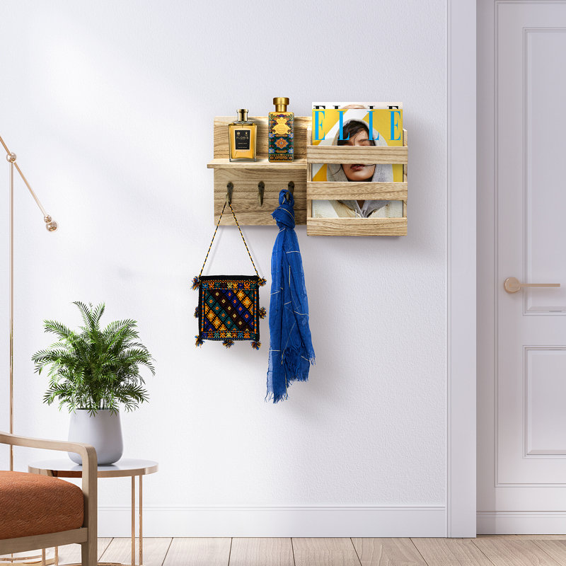 Square Solid Wood Floating Shelf
