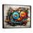 Black Floater Framed