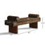 Banc rembourré en chenille l 60 po-1027625170