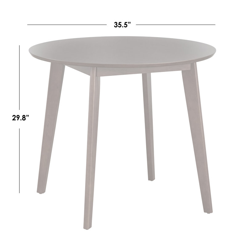 Ensemble de salle à manger en bois massif 3 pièces Armalla, Noyer
