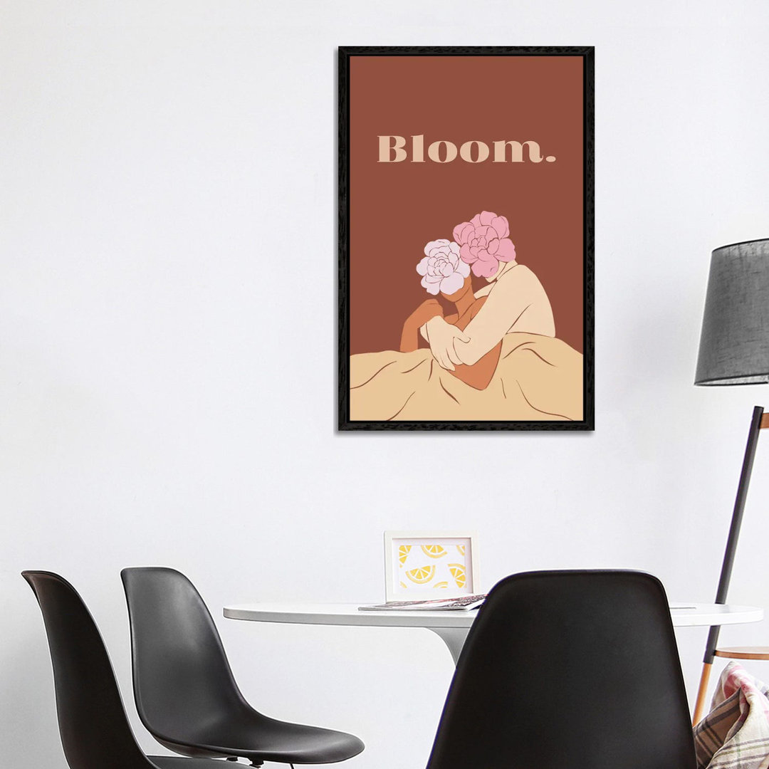 Bloomin Love von Rose Canva - Galerie-verpackte Leinwand Giclée auf Leinwand