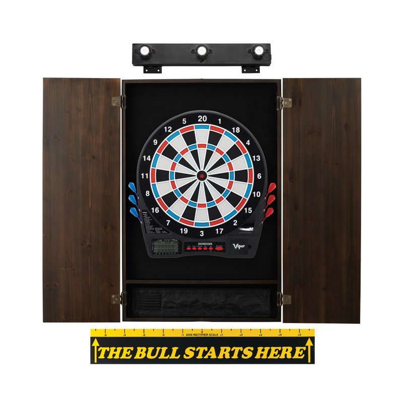 Dartboard and Cabinet Set with Darts