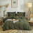 Ensemble de housse de couette douce en coton délavé Boho-1079322548-1079322546