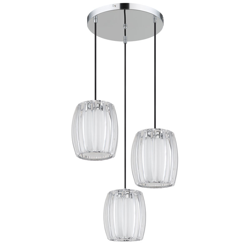 Alixandria 3 - Light Chrome Geometric Pendant