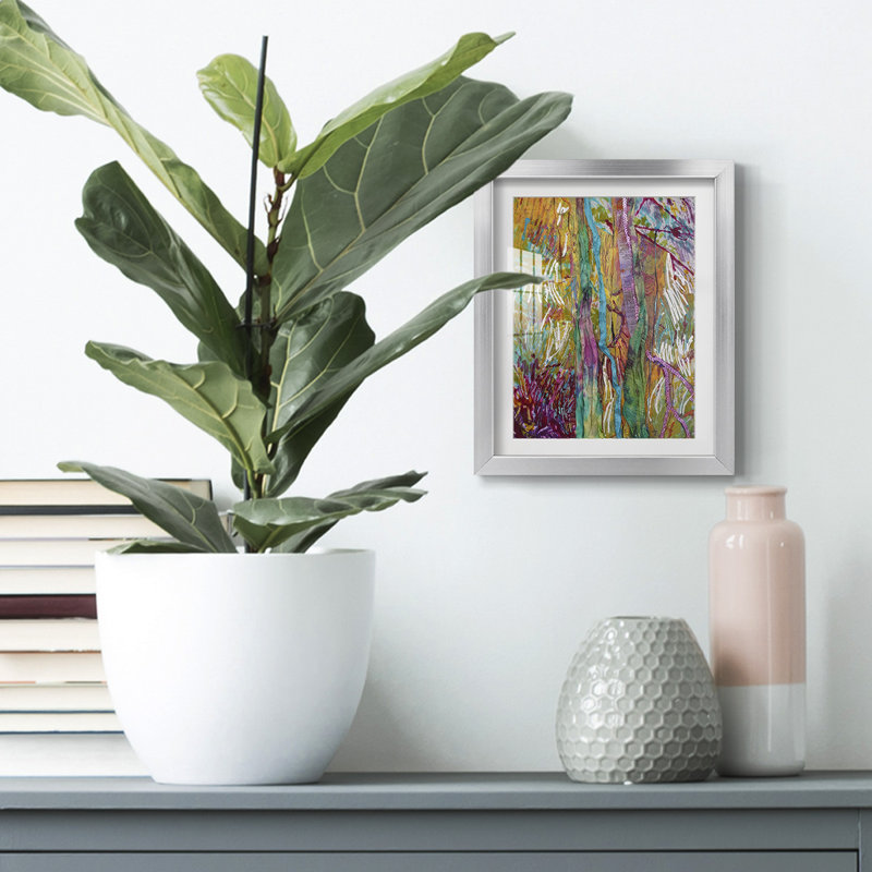 Wake Dream II - impression encadrée, H 28,5 po x l 20,5 po, Argent argent