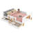 Full Size Platform Bed with Storage Drawers, Solid Wood Beds Frame with Bed Guardrail, Small Shelf, and Hooks, No Box Spring Needed, Pink-1249996710-1249996708