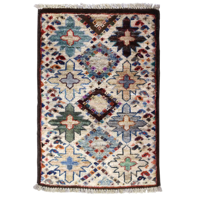 Afghan One-of-a-Kind 1'3" X 1'11" Area Rug