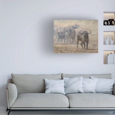 David Stribbling Buffalo Zambia Canvas Art