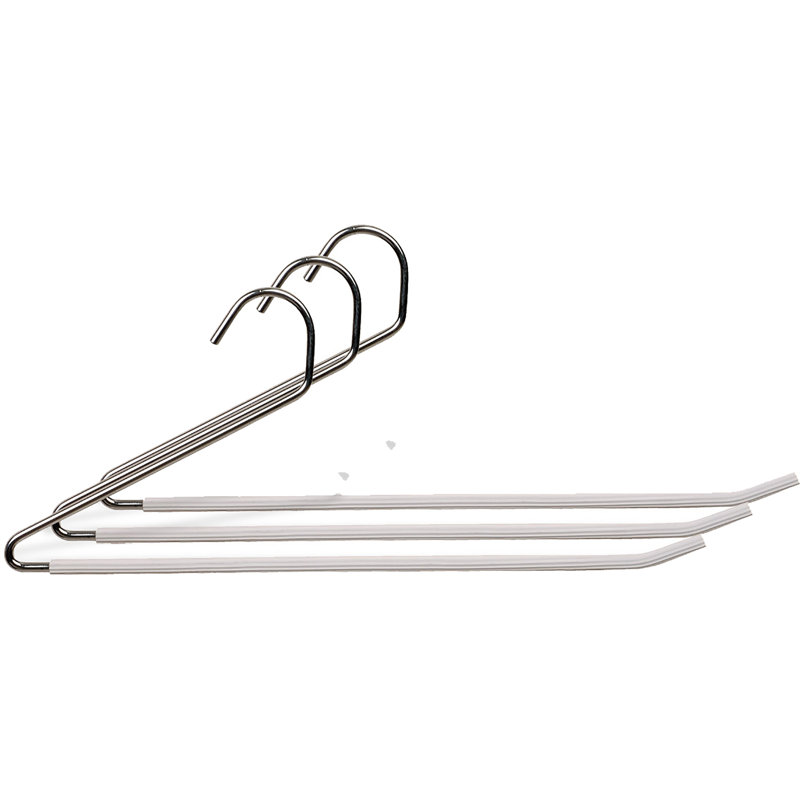 Cintre ouvert antidérapant en métal pour jupe / pantalon
